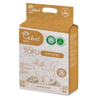 Наповнювач для туалету Velvet Paw TOFU без запаху (2 мм) 2.6 кг (TOF70052)