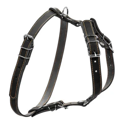 Шлея для собак Collar одинарна для малих та середніх порід Ш 20 мм А:40-56 см В:57-65 см чорна (06361)