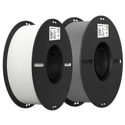 Пластик для 3D-принтера Creality Ender PLA 1.75мм, 2x1кг, white+grey (3301010365)
