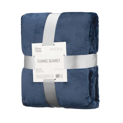 Плед Ardesto Flannel 160х200см, 100% поліестер, синій темний (ART0219SB)