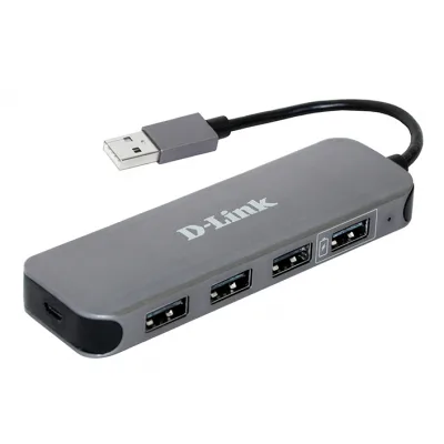 Концентратор D-Link DUB-H4 4xUSB2.0, USB2.0 (DUB-H4)