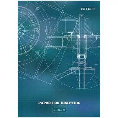 Папір для креслення Kite А3, 10 аркушів, 200г/м2 (K23-270)