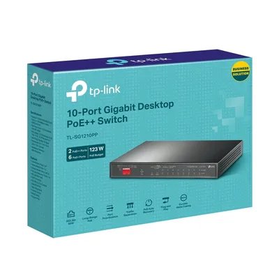 Комутатор мережевий TP-Link TL-SG1210PP