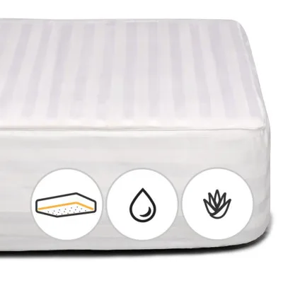 Наматрацник MirSon бавовняний Royal Pearl Waterproof Cotton Aloe Vera 274/3 80x190 см (2200000372796)