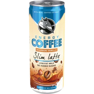 Холодна кава Hell Energy Coffee Slim Latte 250 мл (5999860497080) (упаковка 3 шт)