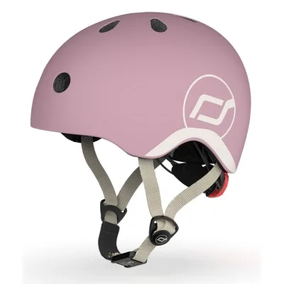 Шолом Scoot&Ride пастельно-бузковий з ліхтариком 45-51см (SR-181206-WILDBERRY)