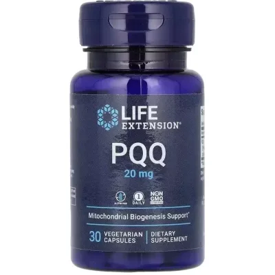 Вітамінно-мінеральний комплекс Life Extension Пірролохінолінхінон PQQ, 20 мг, PQQ, 30 вегетаріанських капс (LEX-16473)