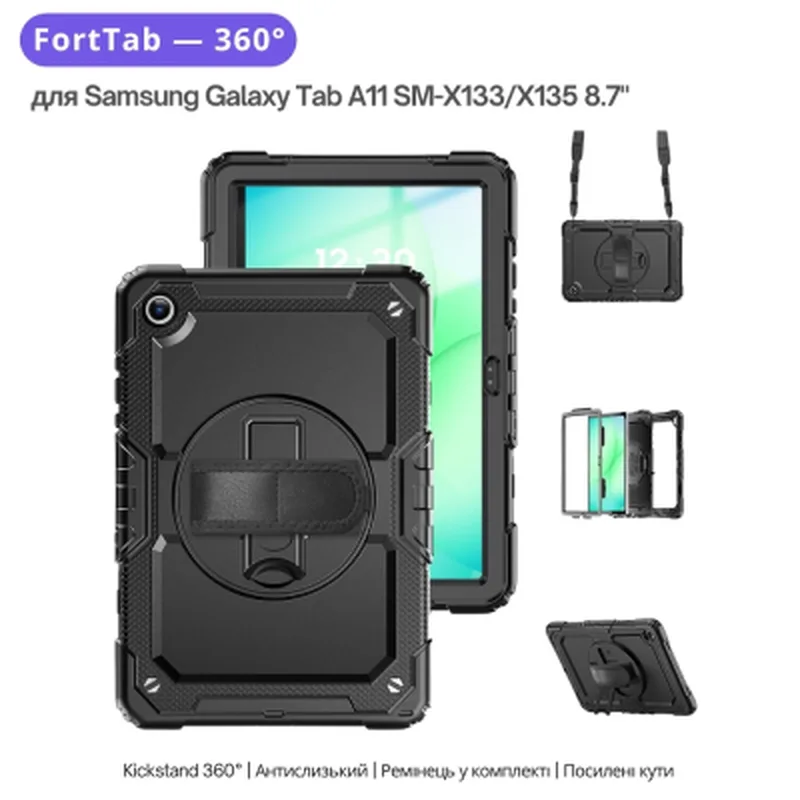 Чохол до планшета BeCover FortTab Samsung Galaxy Tab A11 Plus SM-X236B 11.0" Black (715640)