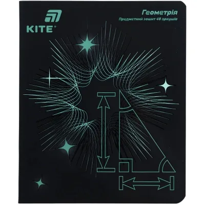 Зошит Kite предметний Lumen 48 аркушів, клітинка, геометрія (K26-240-1)