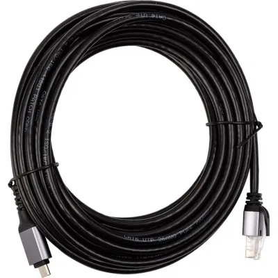 Дата кабель USB-C to RJ45 Ethernet 7.5m PowerPlant (CA914951)