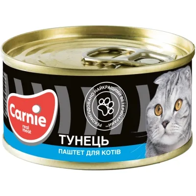 Паштет для котів Carnie м'ясний з тунцем 100 г (4820255190037)