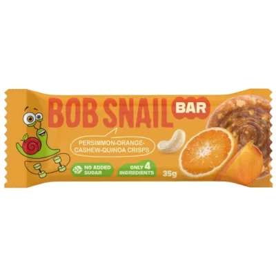 Батончик дитячий Bob Snail Хурма, апельсин, кеш'ю та кріспи кіноа 35 г (1740731)