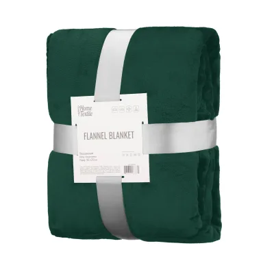 Плед Ardesto Flannel 160х200см, 100% поліестер, смарагдовий (ART0223SB)