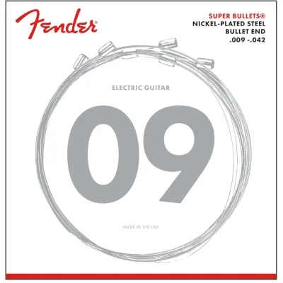 Струни для гітари Fender 3250L Super Bullets Nickel-Plated Guitar Strings (09-42) (A009841)