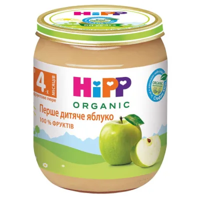 Дитяче пюре HiPP Яблуко 125 г (1223011)
