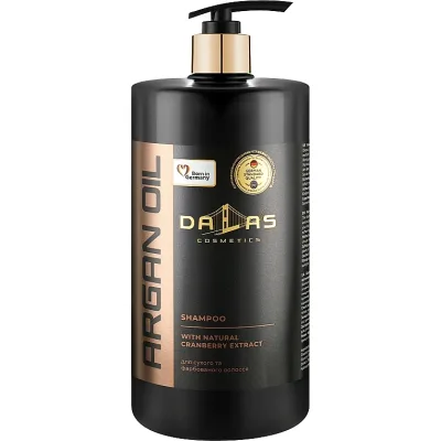 Шампунь Dalas Cosmetics Argan Oil Shampoo З натуральним екстрактом журавлини та аргановою олією 1000 г (4823128000167)
