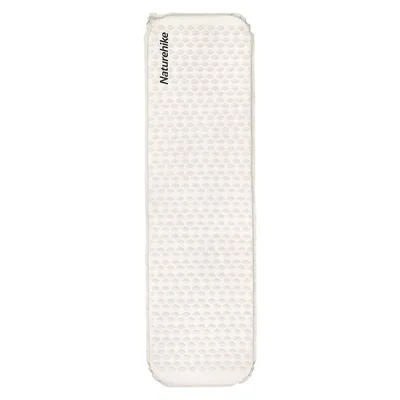 Матрац туристичний надувний одномісний Naturehike CNK2300DZ013, 185x55x3.5 см, світло-сірий, прямокутний