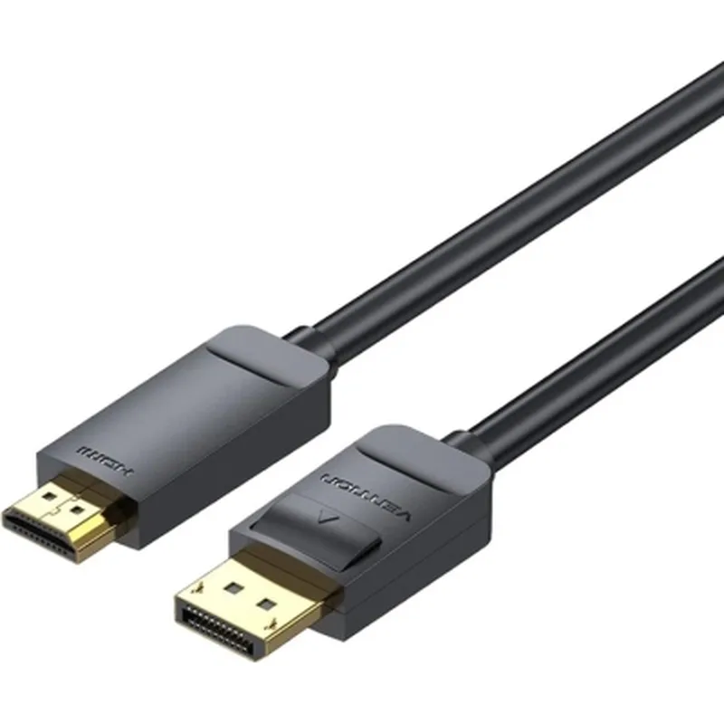 Кабель мультимедійний DisplayPort M to HDMI M 2.0m 4K30Hz black Vention (HAGBH)