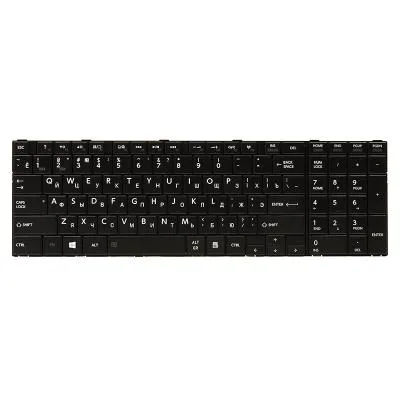 Клавіатура ноутбука PowerPlant TOSHIBA Satellite C850, C870 чорний, чорний фрейм (KB310272)