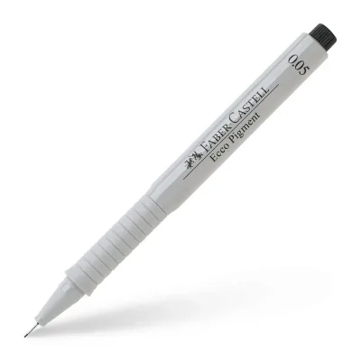 Лайнер Faber-Castell для графічних робіт Ecco Pigment, діаметр 0,05 мм, колір чорний (26995)
