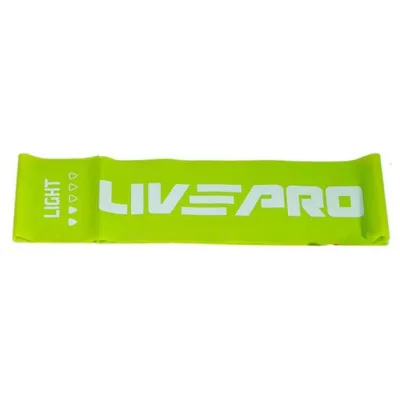 Еспандер LivePro Fitness Band Light LP8415-L зелений Уні 200х15см (4,5кг) (6951376153668)