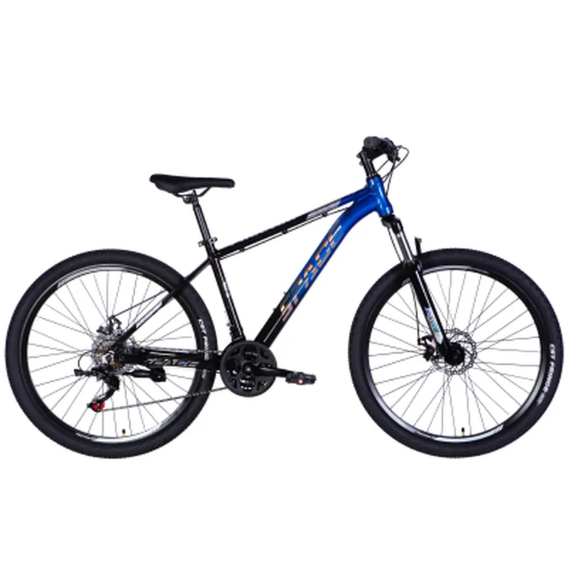Велосипед Space 27.5" PHAETON DD FR рама-17" AL 2026 чорно-синій (OPS-SP-27.5-081)