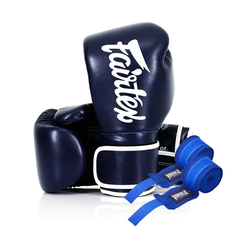 Боксерські рукавички Fairtex BGV14 Blue 12 унцій (бинти в комплекті) (BGV14_12oz_Blue)