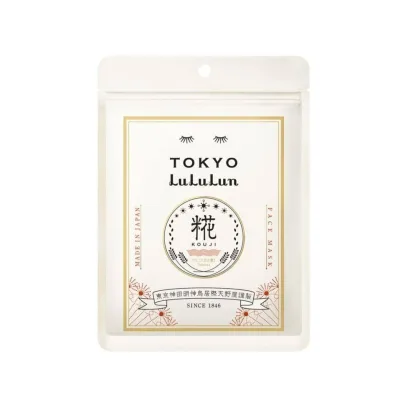 Маска для обличчя Lululun Face Mask Tokyo Kouji Живильна З екстрактом саке та кодзі 7 шт. (4582305067118)