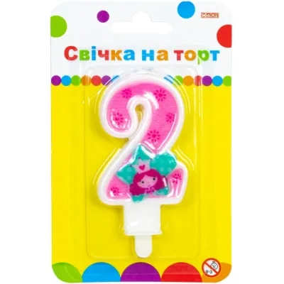 Свічка Maxi Princess "2" висотою 7,62 см (MX622050-2)