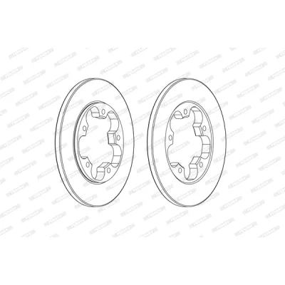 Гальмівний диск FERODO DDF2484C