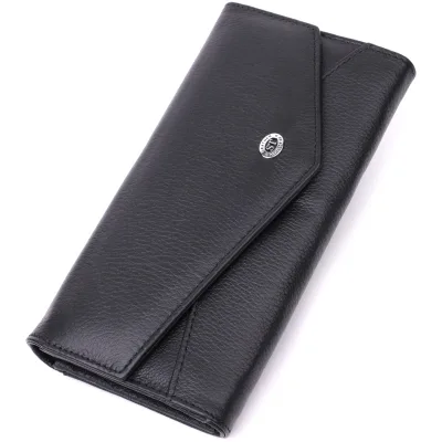 Гаманець ST Leather Шкіряний Чорний (22546)