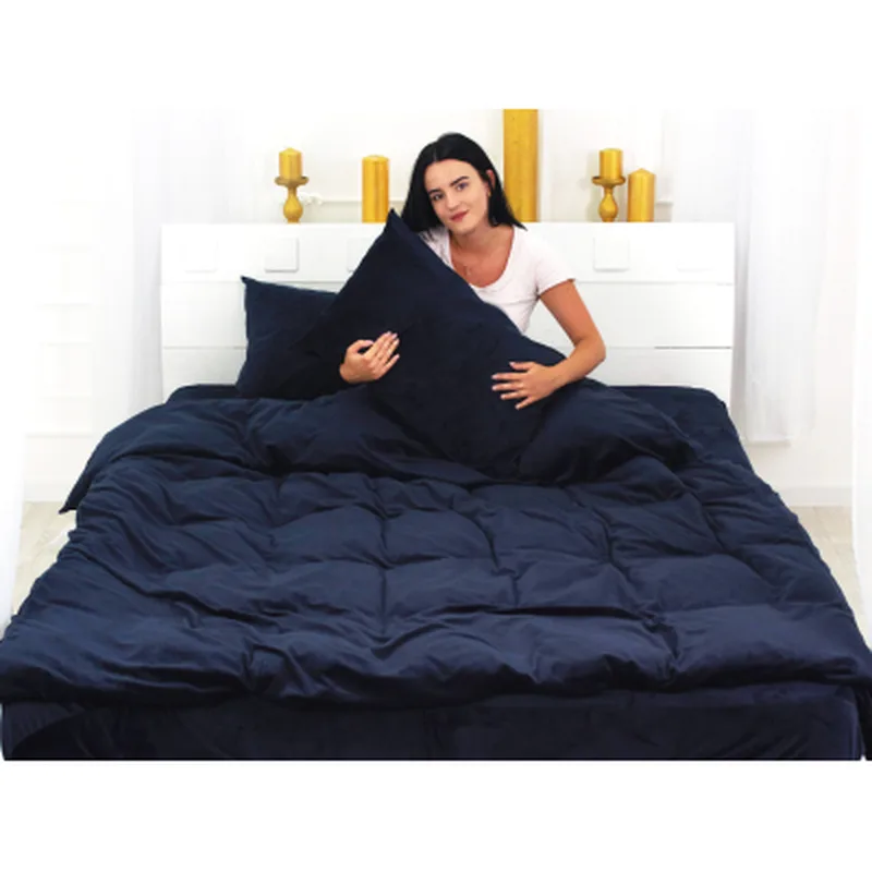 Постільна білизна MirSon Велюр Winter Frost 28-0006 Navy blue Velvet Дитячий (2200003998665)