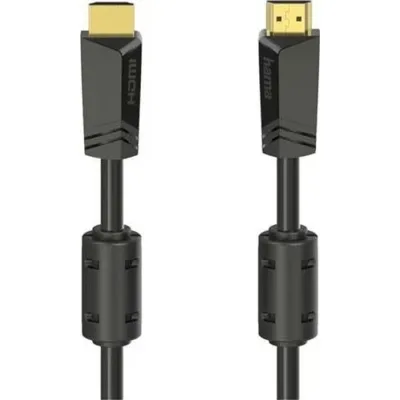 Кабель мультимедійний HDMI M to HDMI M 10.0m 4K Ethernet gold black Hama (00205009)