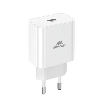 Зарядний пристрій RivaCase 1xUSB Type-C PD 20 Вт white (PS4101 W00 (White))