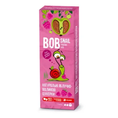 Цукерка Bob Snail Равлик Боб Яблучно-Малиина 30 г (4820162520309)