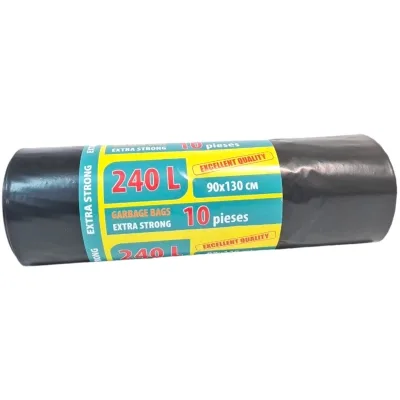 Пакети для сміття Grey Pack Міцні 240 л 10 шт. (l24010)