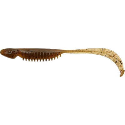 Силікон рибальський Reins Curly Shad 3.5" 002 Green Pumpkin (14 шт/уп.) (1552.09.02)