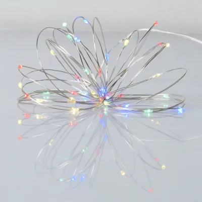 Гірлянда YES! Fun Нитка на мідному дроті 40 LED Різнокольорова 4 м Статична На батарейках (975029)