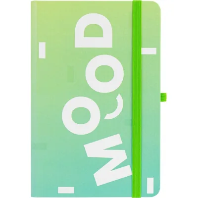 Книга записна Optima Mood А5 128 аркушів лінія зелений (O20812-44)