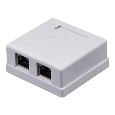 Комп'ютерна розетка RJ45 x2 STP 5e Kingda (KD-WP6037-C5e)