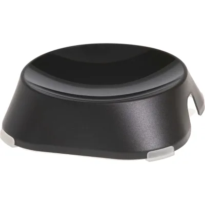 Посуд для котів Fiboo Flat Bowl миска без антиковзких накладок чорна (FIB0131)