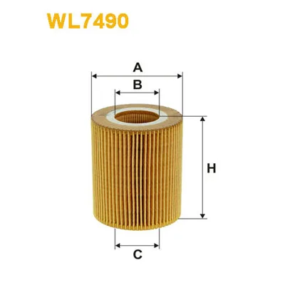 Фільтр масляний Wixfiltron WL7490