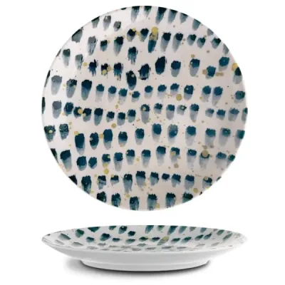 Тарілка G.Benedikt Isabelle кругла 24 см Blue Brush (ISC2124-K0013)