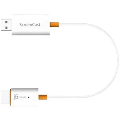 Адаптер J5create Wireless1080p AirPlay/Miracast/Chromecast up to 15m white (JVAW56-N)