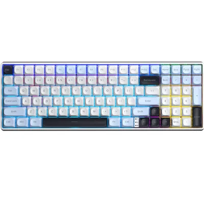 Клавіатура Aula S100pro RGB KRGD Brown Switch Wireless/Bluetooth/Type-C UA White/Black (6948391205755)