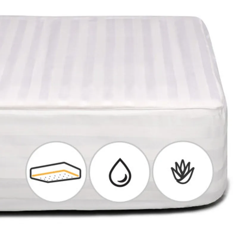 Наматрацник MirSon Royal Pearl тенсел (Modal) Waterproof Aloe Vera 319/3 140x200 см (2200000356659)