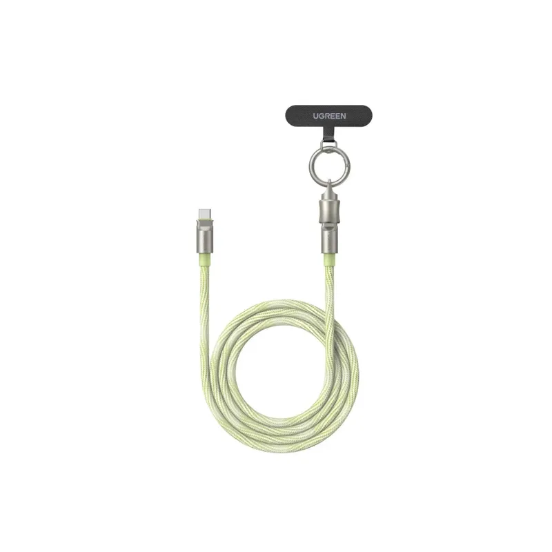 Дата кабель USB-C to USB-C 1.2m 60W green Ugreen (35500)