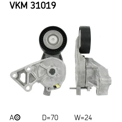 Натягувач ременя з роликом SKF VKM 31019