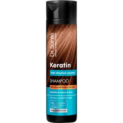 Шампунь Dr. Sante Keratin Shampoo Для тьмяного та ламкого волосся 400 мл (4823015944031)