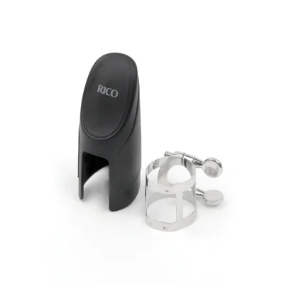 Лігатура для саксофонів D'Addario Rico Ligature & Cap For Soprano Sax Nickel-Plated (RSS1N)